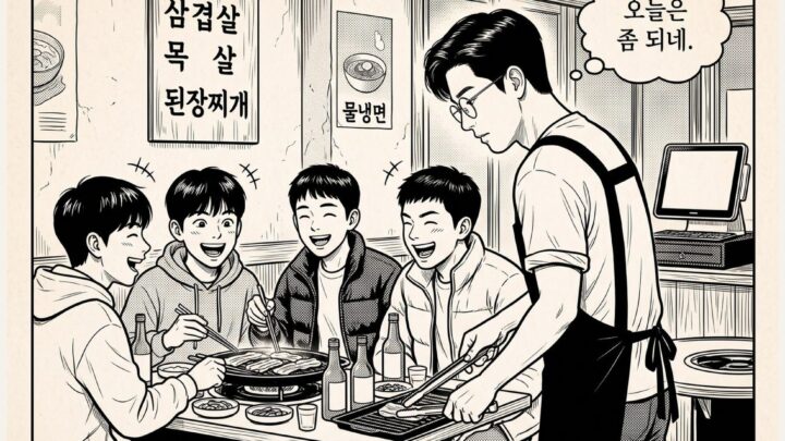 제1화 「손님」 앞부분 — 고깃집 영업부터 구청 위생과 방문까지